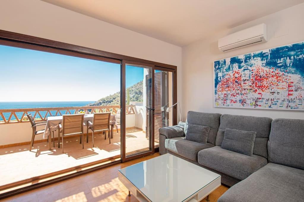 Sunny House With Great Sea Views, 3 Terraces, Private Heated Pool And Sauna La Herradura  Zewnętrze zdjęcie