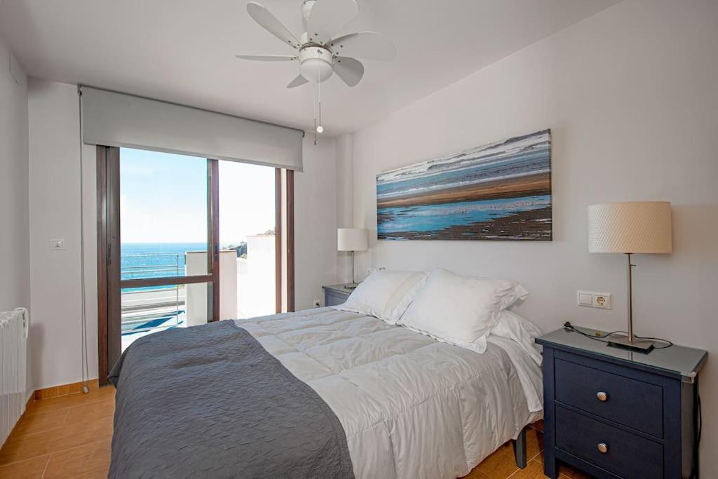 Sunny House With Great Sea Views, 3 Terraces, Private Heated Pool And Sauna La Herradura  Zewnętrze zdjęcie